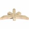Ekena Millwork Davenport Rough Sawn Timber Gable Bracket, Douglas Fir, 60"W x 30"H x 6"D x 6"F, 12/12 Pitch GBW060X30X0606DAV00RDF - alternate 2